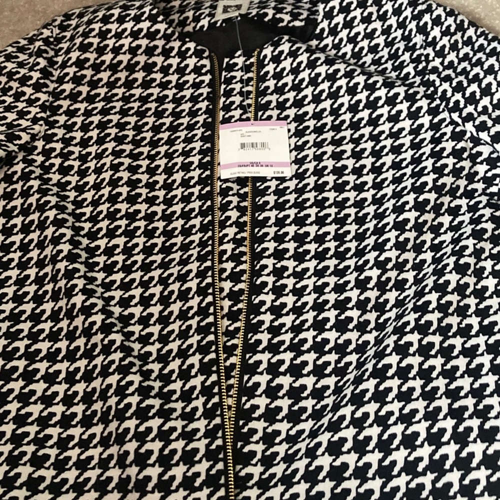 Black and white jacket